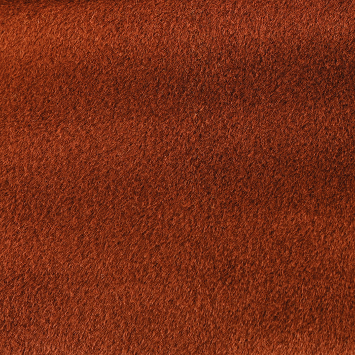 Tissu fausse fourrure rase extra douce avec dos polaire - Orange Foncé