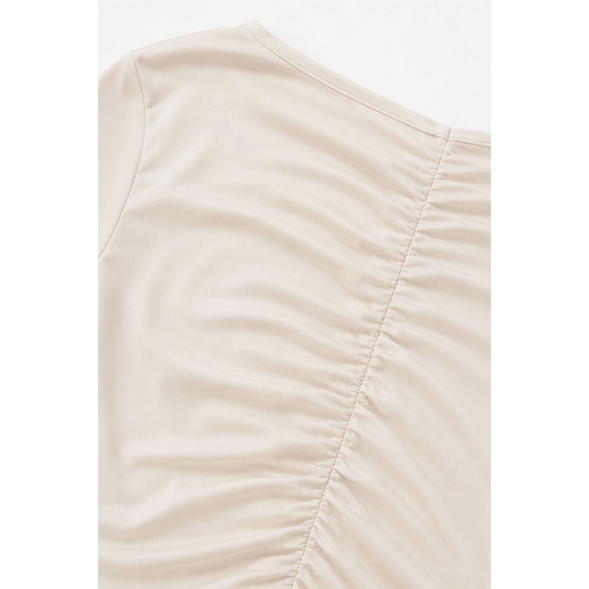 Kocca - T-shirt aderente con arricciatura centrale e scollo rotondo Donna