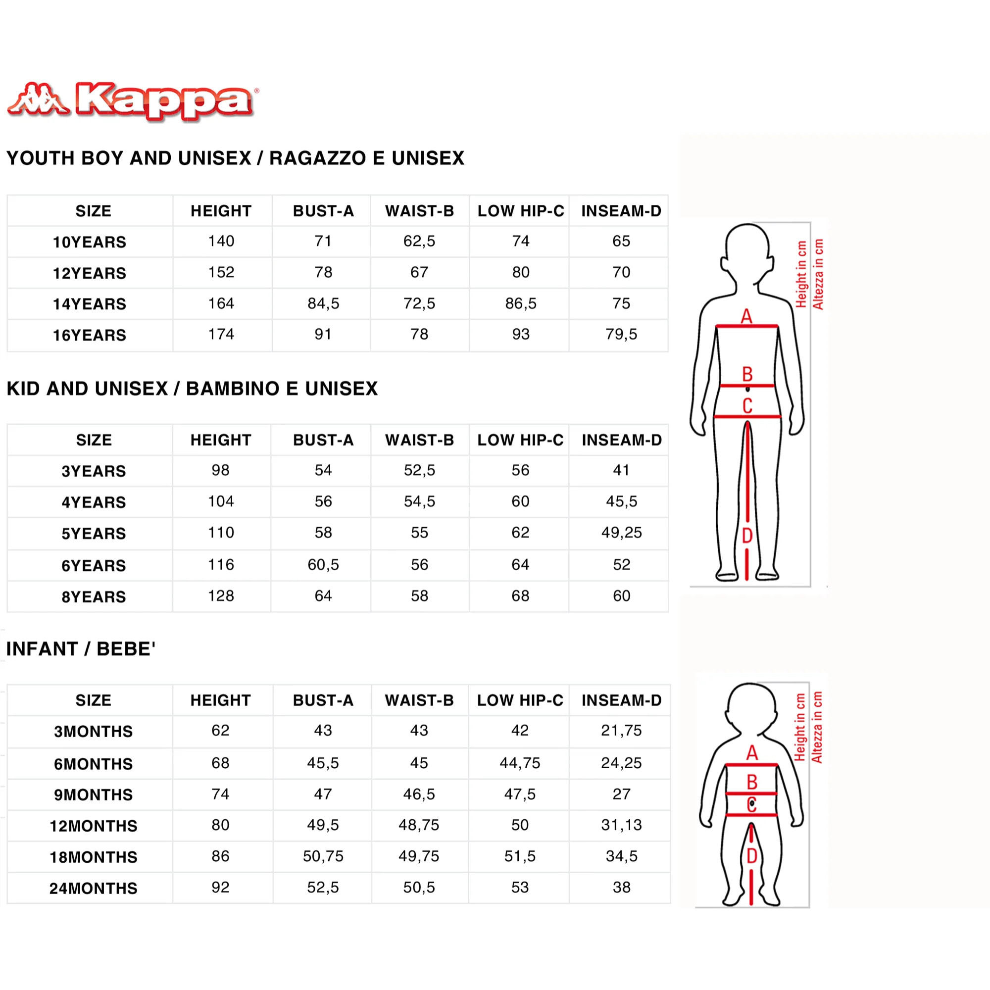 T-Shirts & Top Kappa Bambino 222 Banda Coen Slim Rosso