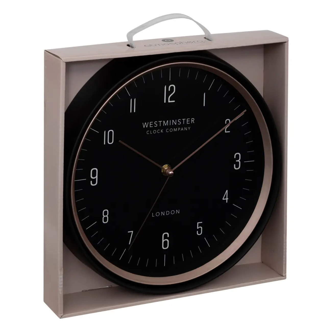 Horloge "Sven" D29cm noir