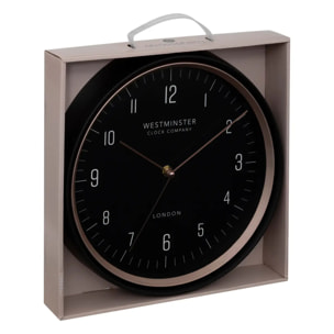 Horloge "Sven" D29cm noir