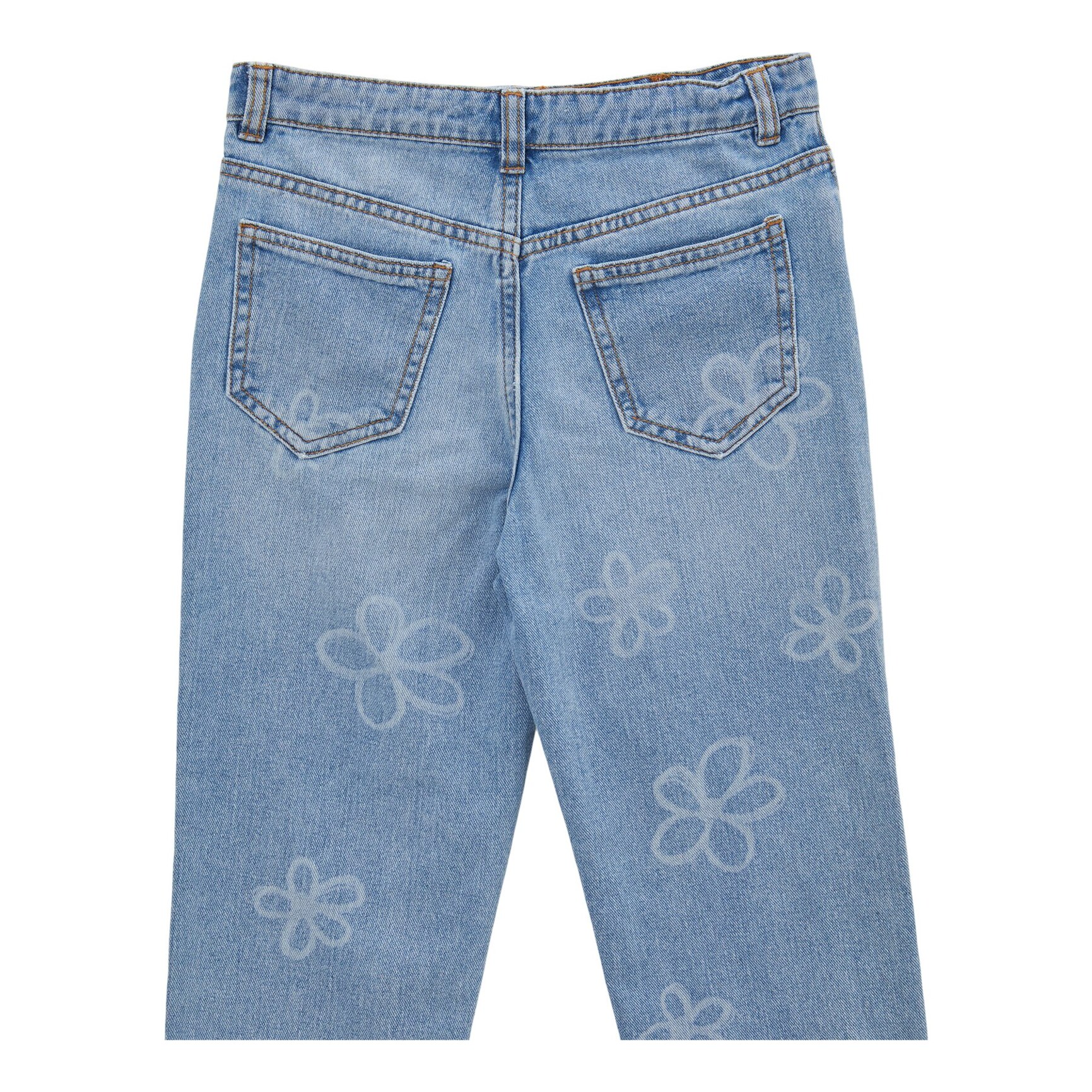 Jeans mom fit stampa fiori