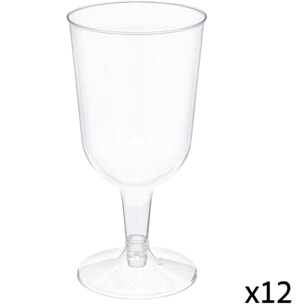 12 verres à vin réutilisables "Cocktail" 15cl