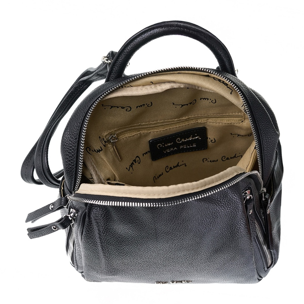 Zaino da donna in pelle Made in Italy - Modello Céleste Nova - Casual - 26.0 x 30.0 x 11.0 cm