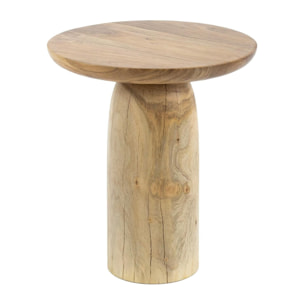 Table d’appoint bois – plateau sculpté, 46 cm MELBOURNE