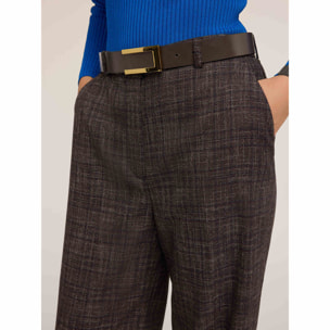 Motivi - Pantaloni palazzo tinto filo - Grigio