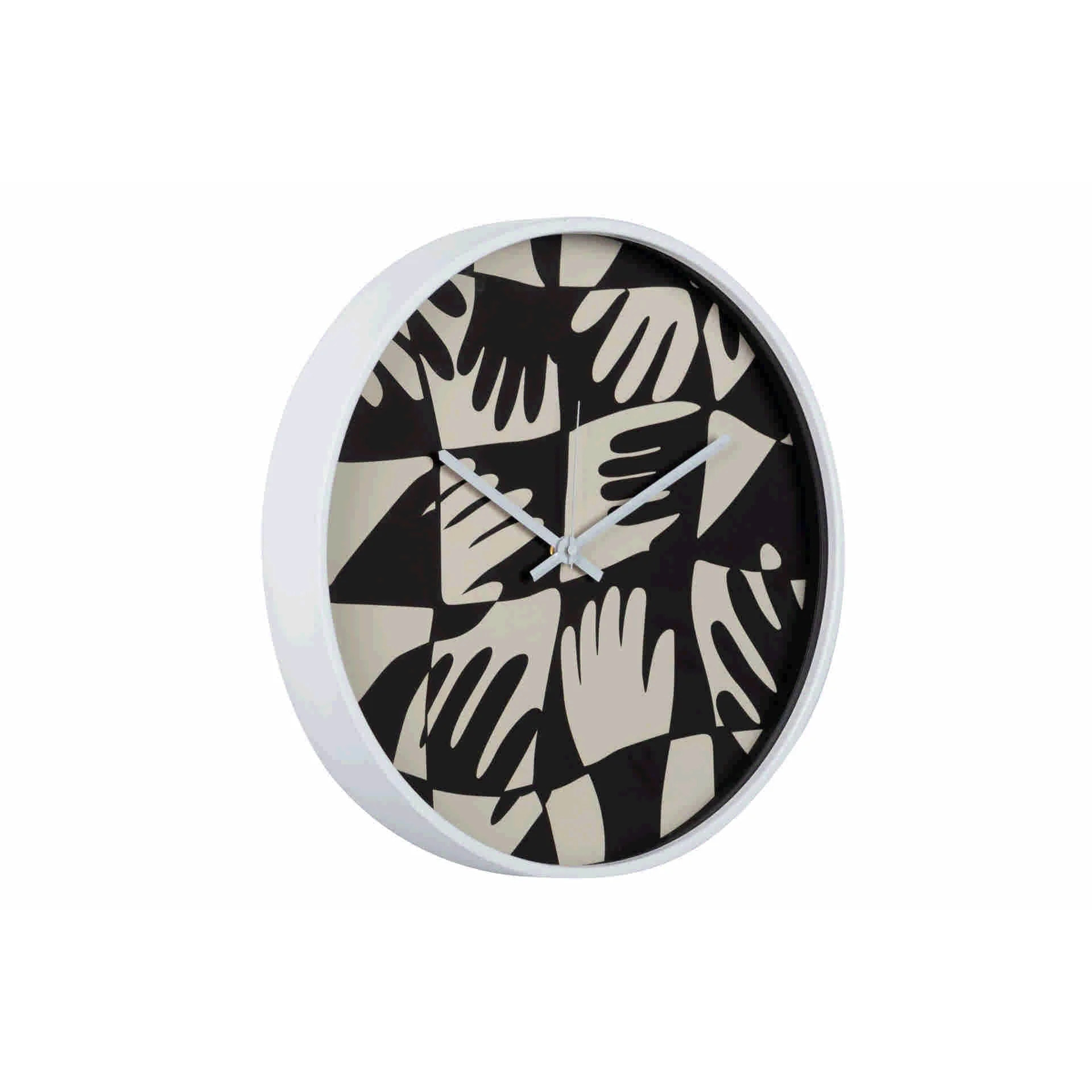 Reloj Pared Metal Blanco 40x4,5x40 Cm