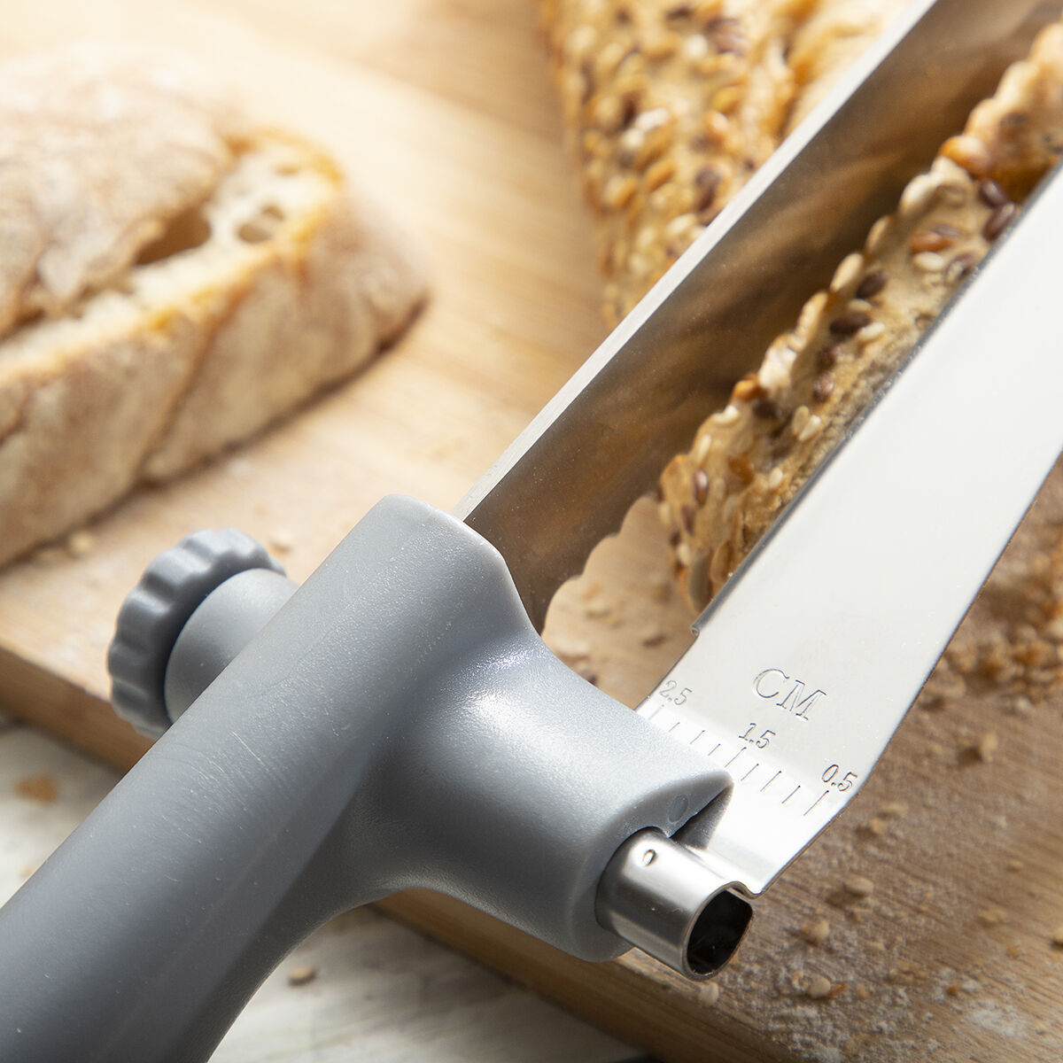 Coltello da Pane con Guida di Taglio Regolabile Kutway InnovaGoods