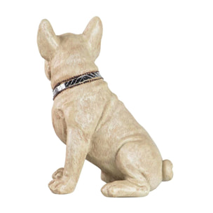 Figura Bulldog Frances Resina Beige 24x16x29 Cm