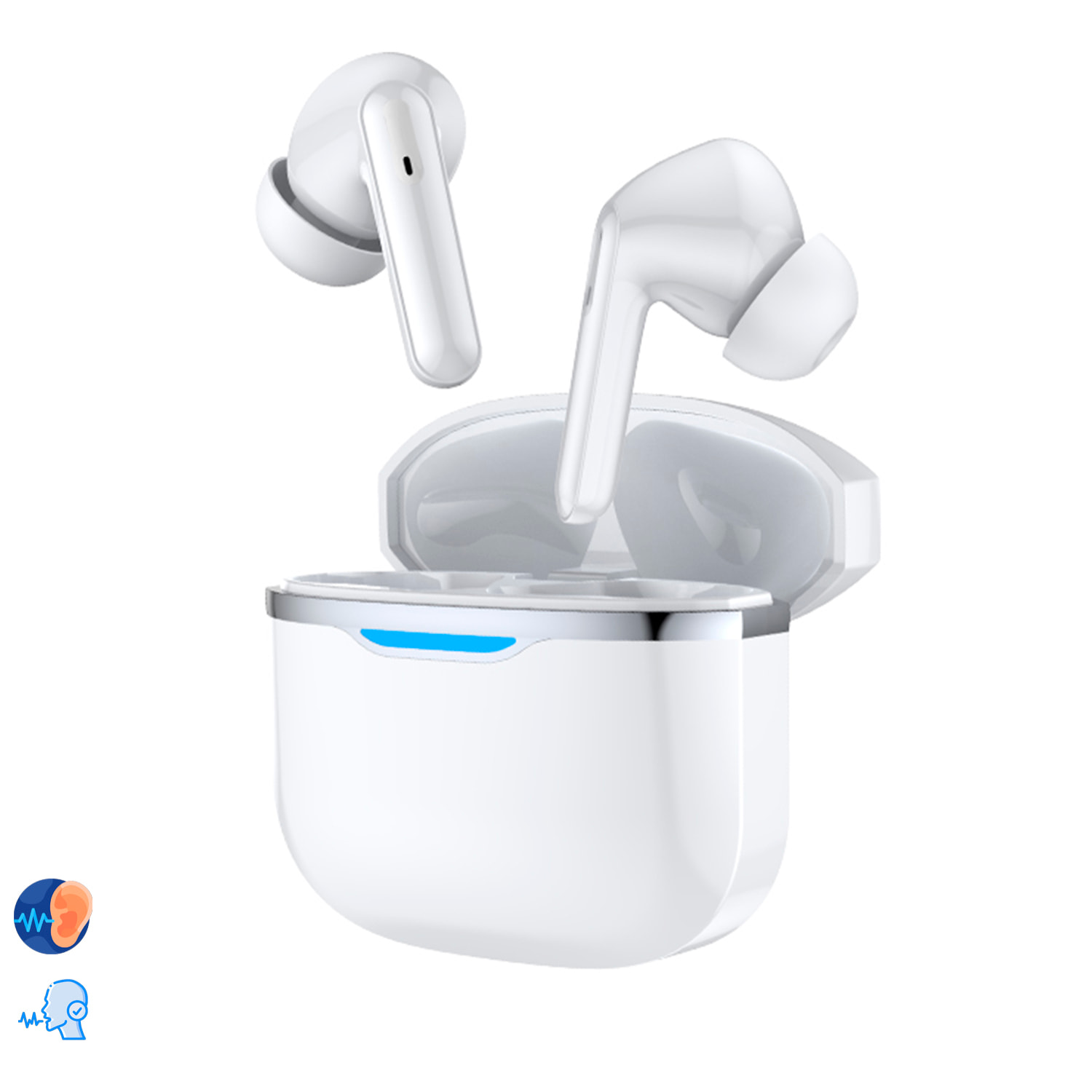 Cuffie ZTQ-FT011A bluetooth dual con sistema di assistenza uditiva per anziani.
