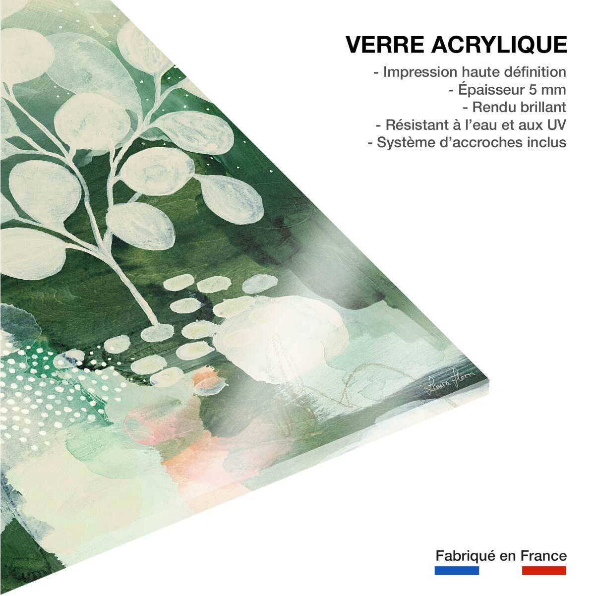 Tableau de fleurs histoire de la nature  Tableau plexiglas