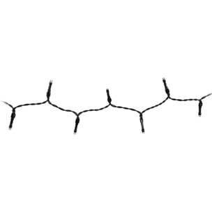 Guirnalda de luz led solar con 400 bombillas, panel solar policristalino y cable de 4 metros