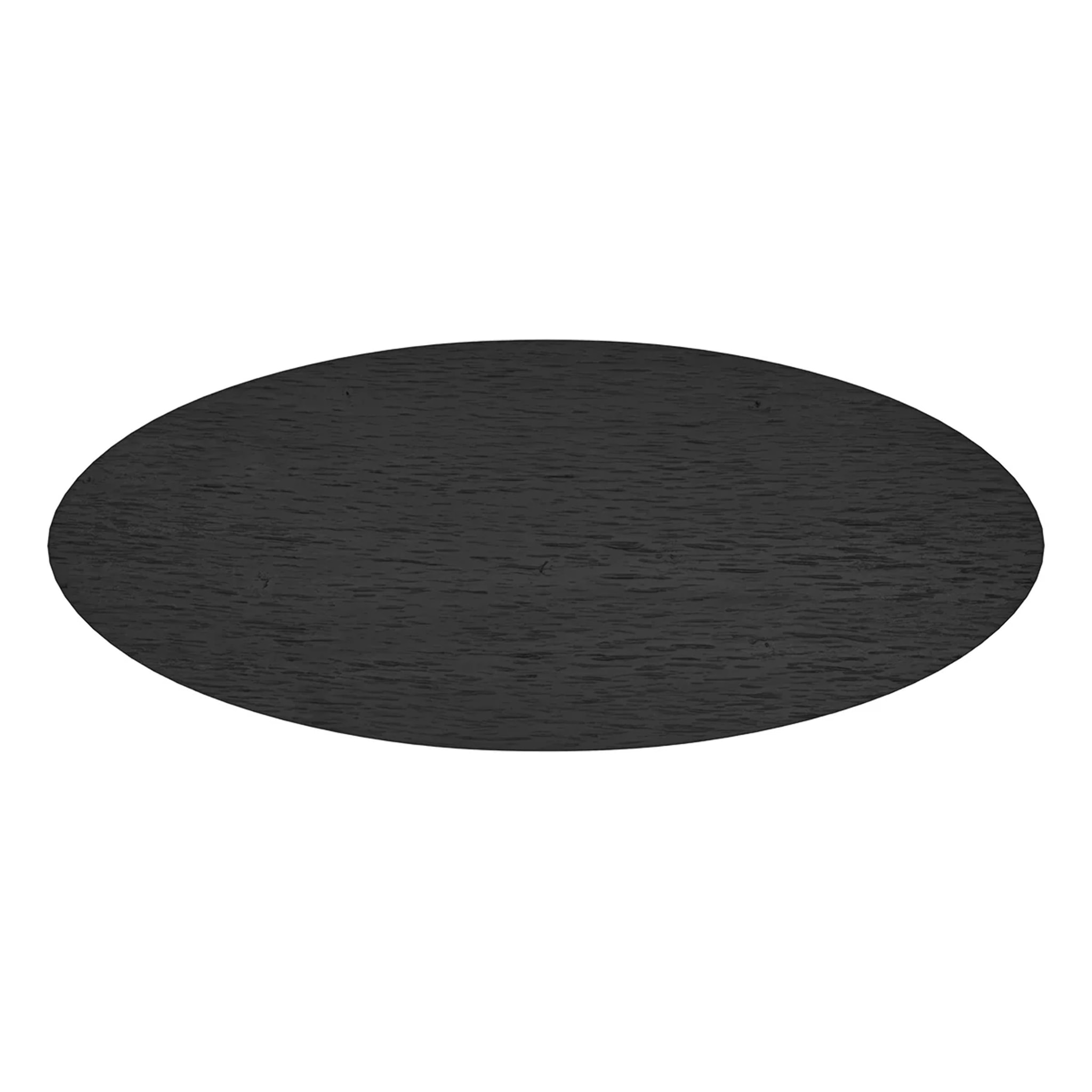 Table ovale 8 personnes en bois de teck recyclé noir 220 cm - Sparo