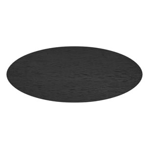 Table ovale 8 personnes en bois de teck recyclé noir 220 cm - Sparo