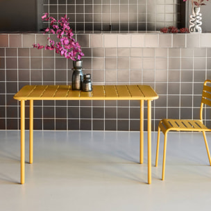 Table de jardin métal 4 places AMÉLIA