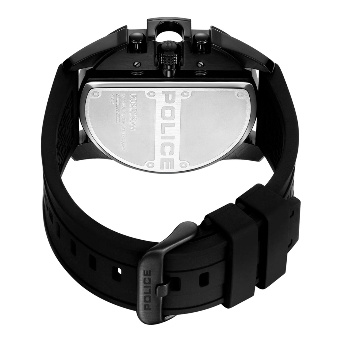 Reloj Police PEWGQ2203605M Hombre Analogico Cuarzo con Correa de Silicona