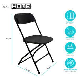 WELL HOME - Silla plegable multfuniones45x40x81cm
