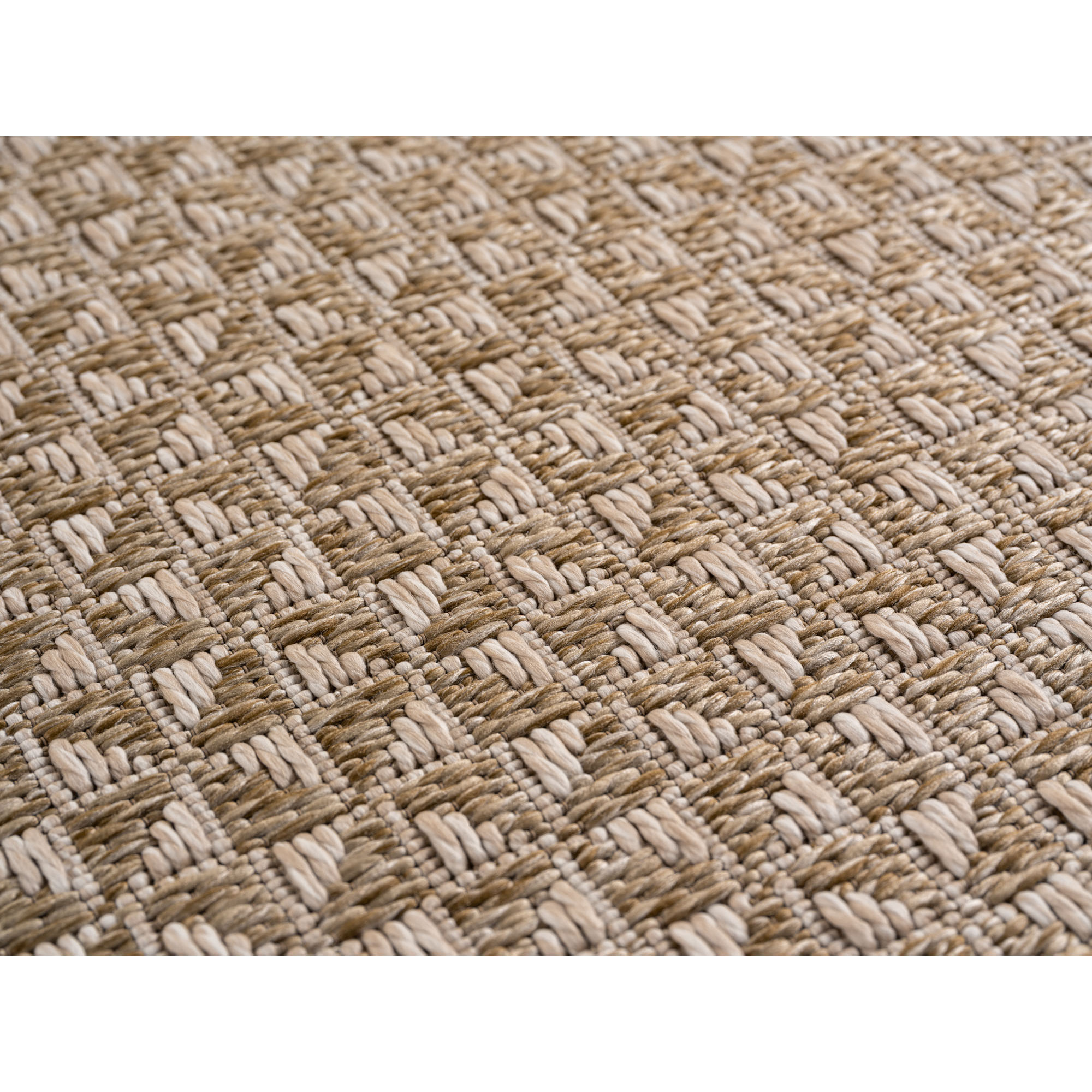 NEREA - Tapis intérieur/extérieur beige, design moderne