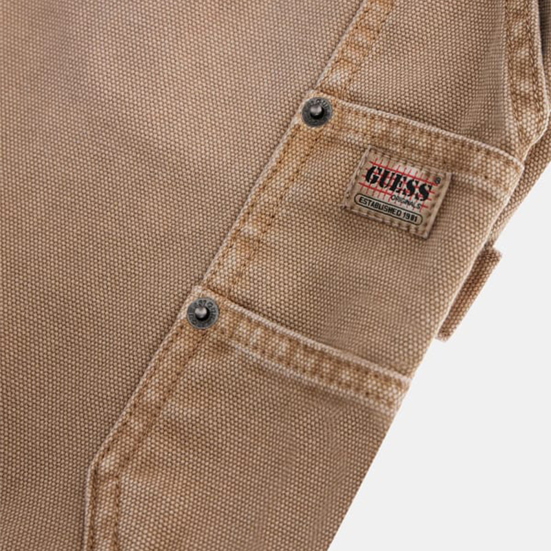 GUESS Originals - Pantalon - 100% coton - beige