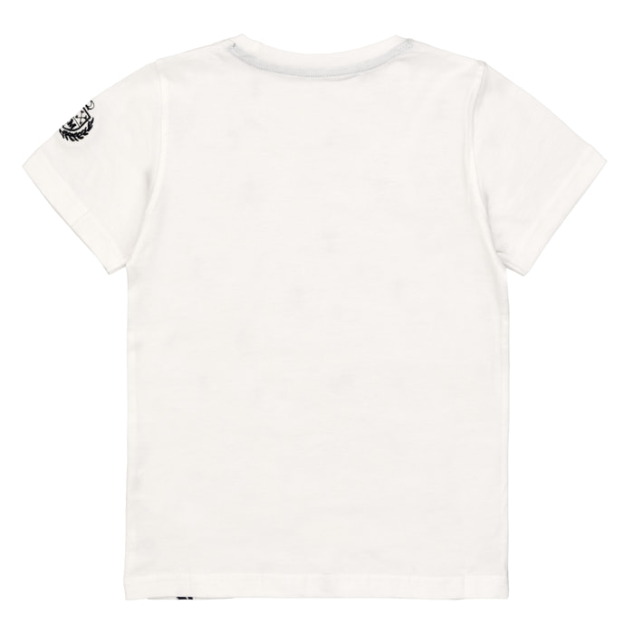 T-shirt maniche corte con stampa letterine
