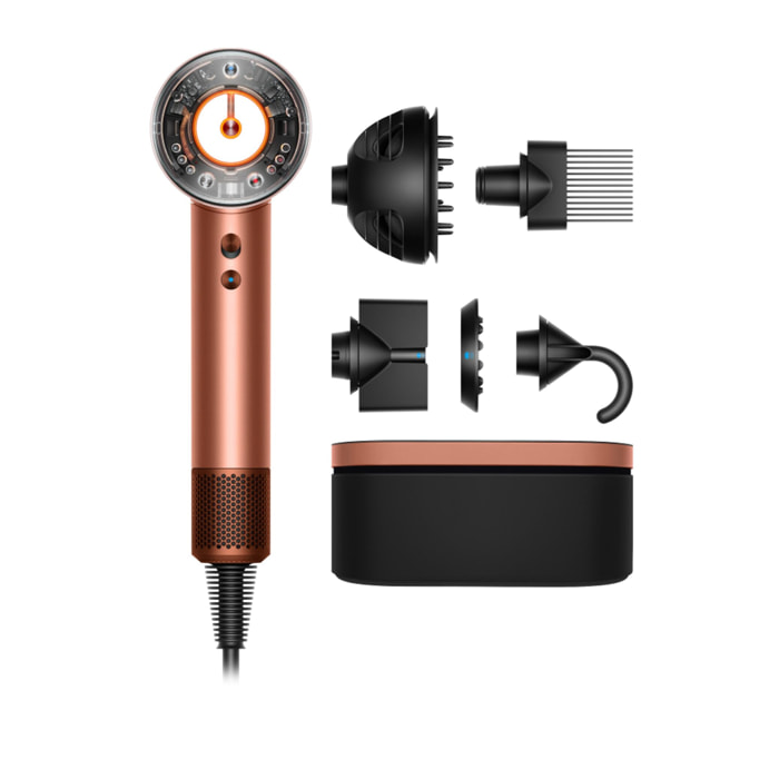 Asciugacapelli Dyson Supersonic Nural™ in Amber Silk (per capelli mossi e ricci) | Nuovo