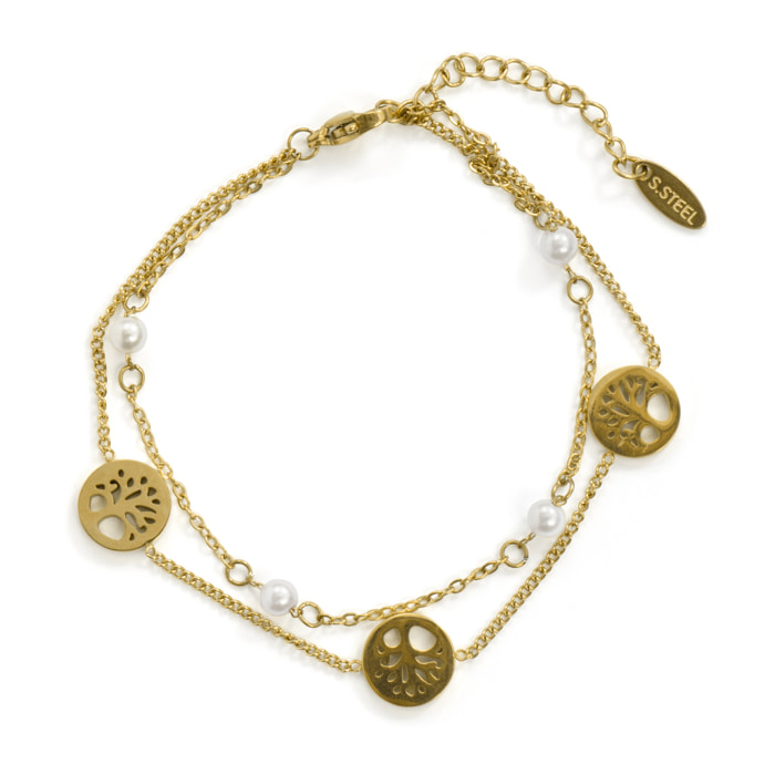 Pulsera Thive acabado oro amarillo 18k