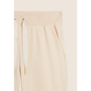 Pantaloni Corsaro con Fondo Stondato e Logo FREDDY