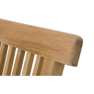 ADAGNA Table de jardin rectangulaire et 6 chaises en teck