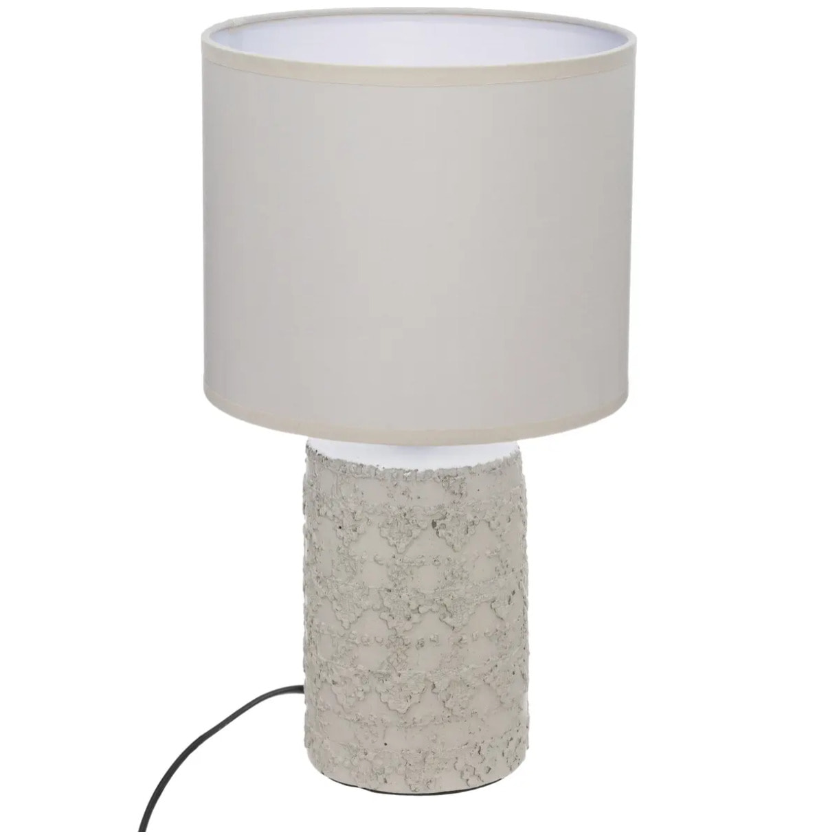 Lampe "Melo" céramique beige H34cm