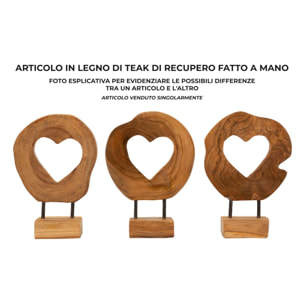 SCULTURA HASI IN TEAK RIC. CM 20X10X28 (PEZZI UNICI - NON RIP. IN SERIE)