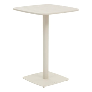 Table haute de jardin 2 places Alegoria 70x70cm argile