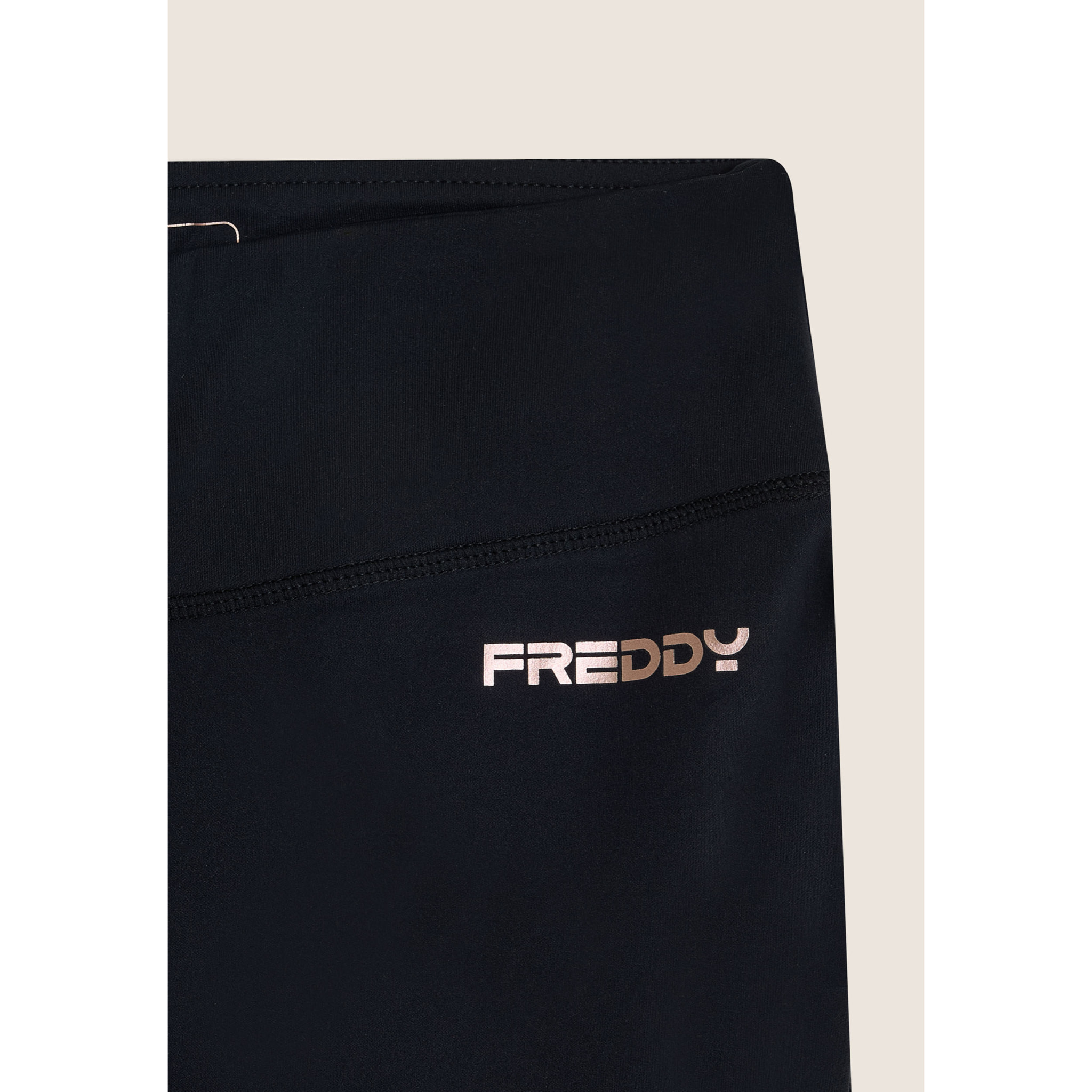 Leggings in tessuto quick dry vita alta con fondo a zampa