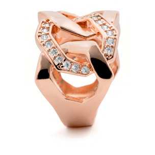 Anillo Isalzun acabado oro rosa 18k
