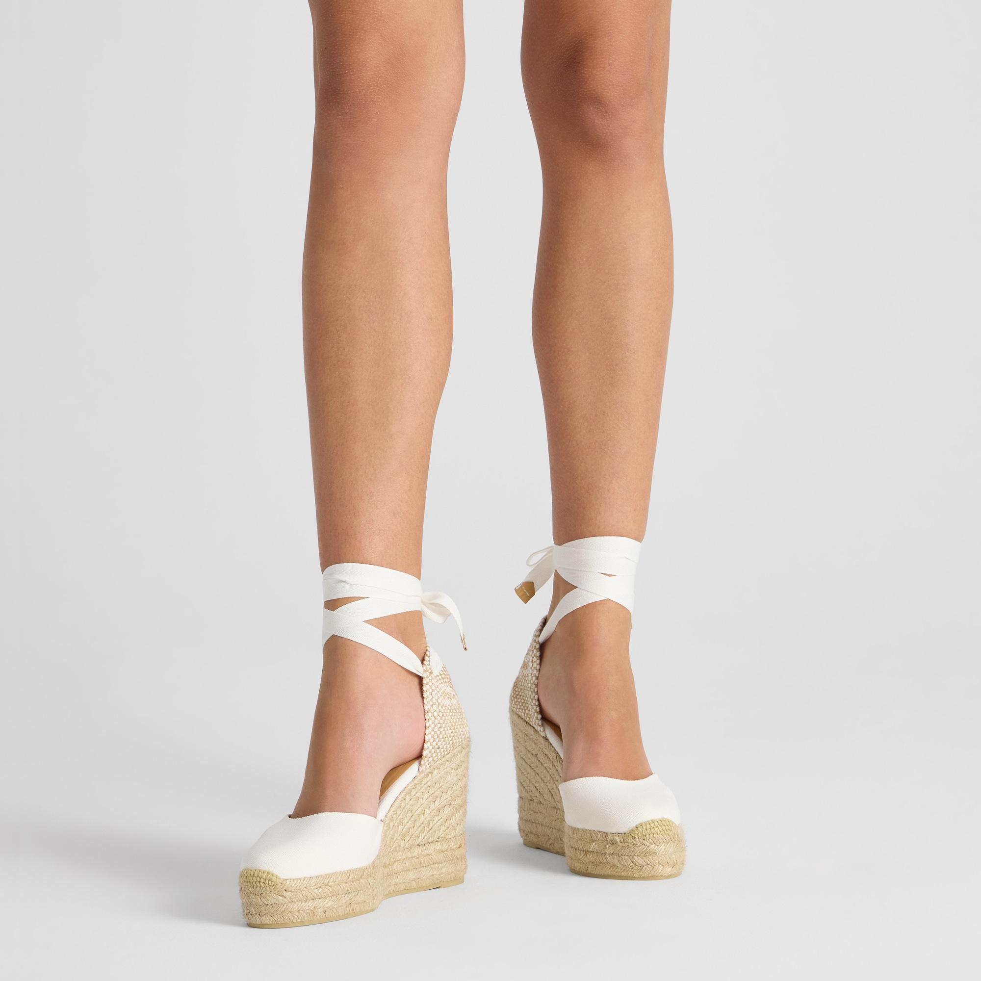 Alpargata cuña Chiara blanco mujer 11cm