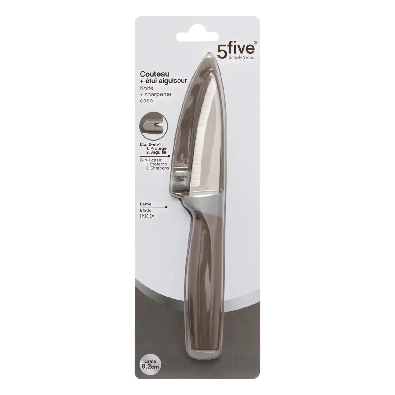 Couteau avec lame 8,20cm et étui doucle fonction