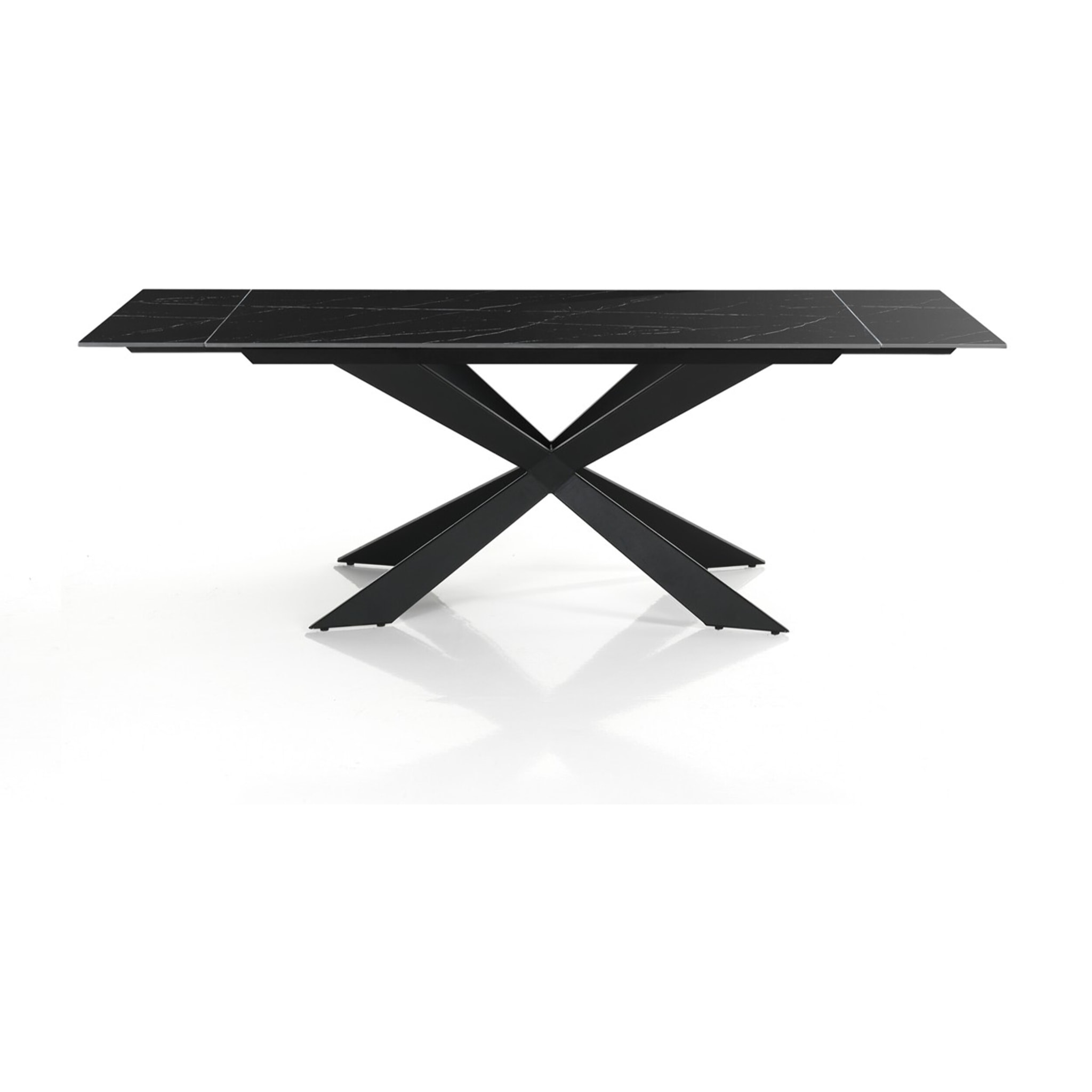 Tomasucci Table extensible MELVIN EVO 120 BLACK MARBLE - NOIR