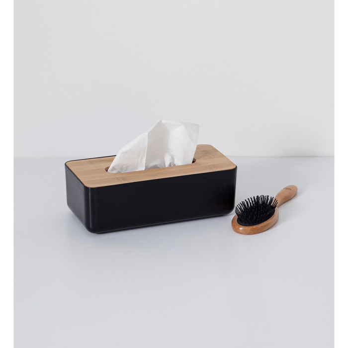 Boîte à mouchoirs Noir Naturéo