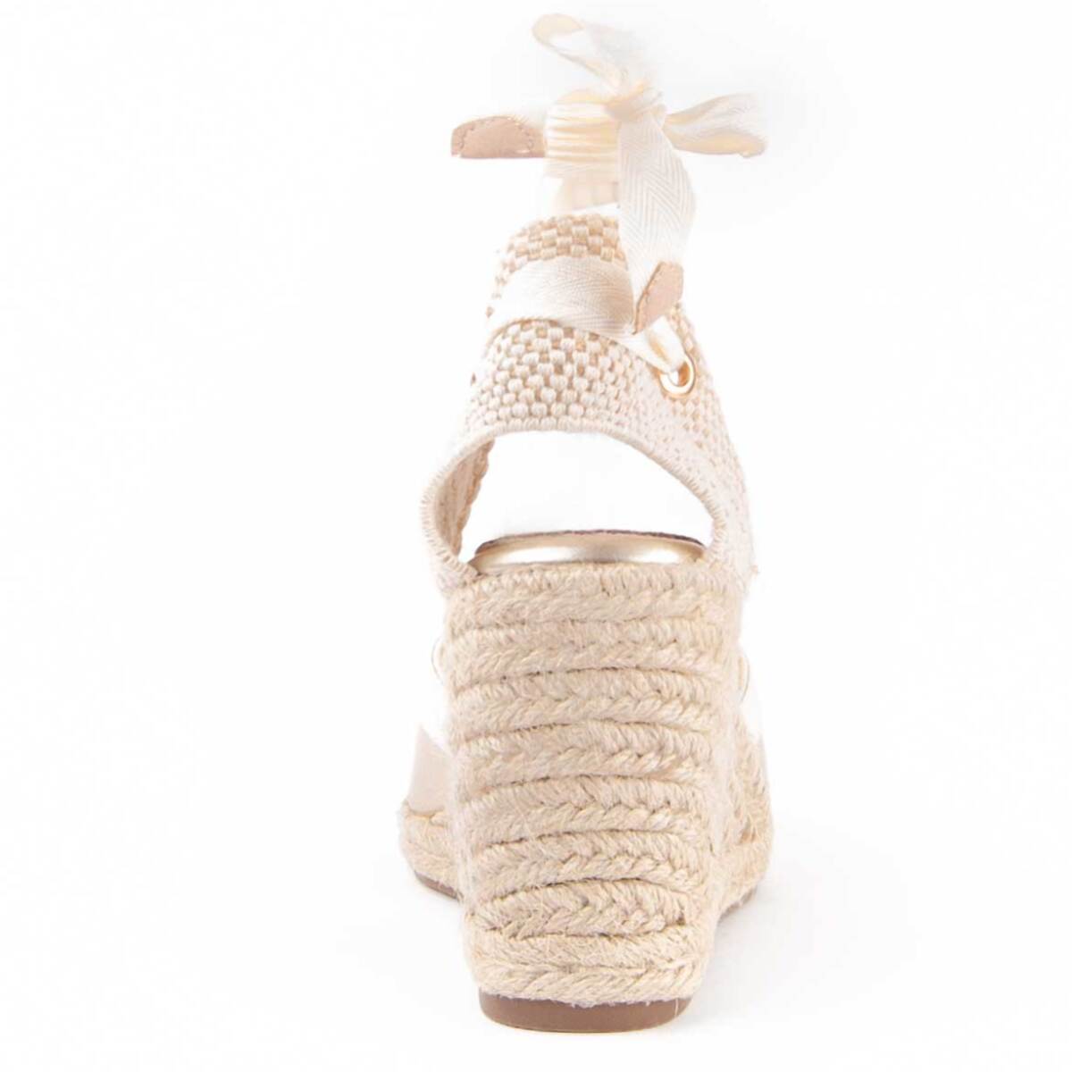 Alpargata De Cuña - Dorado - Altura: 7 Cm