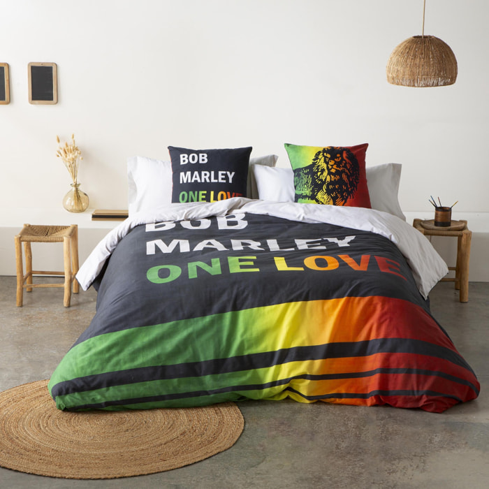 Funda Nórdica Estampada Algodón con CBD Extra Suave Fabricado en España One Love Marley