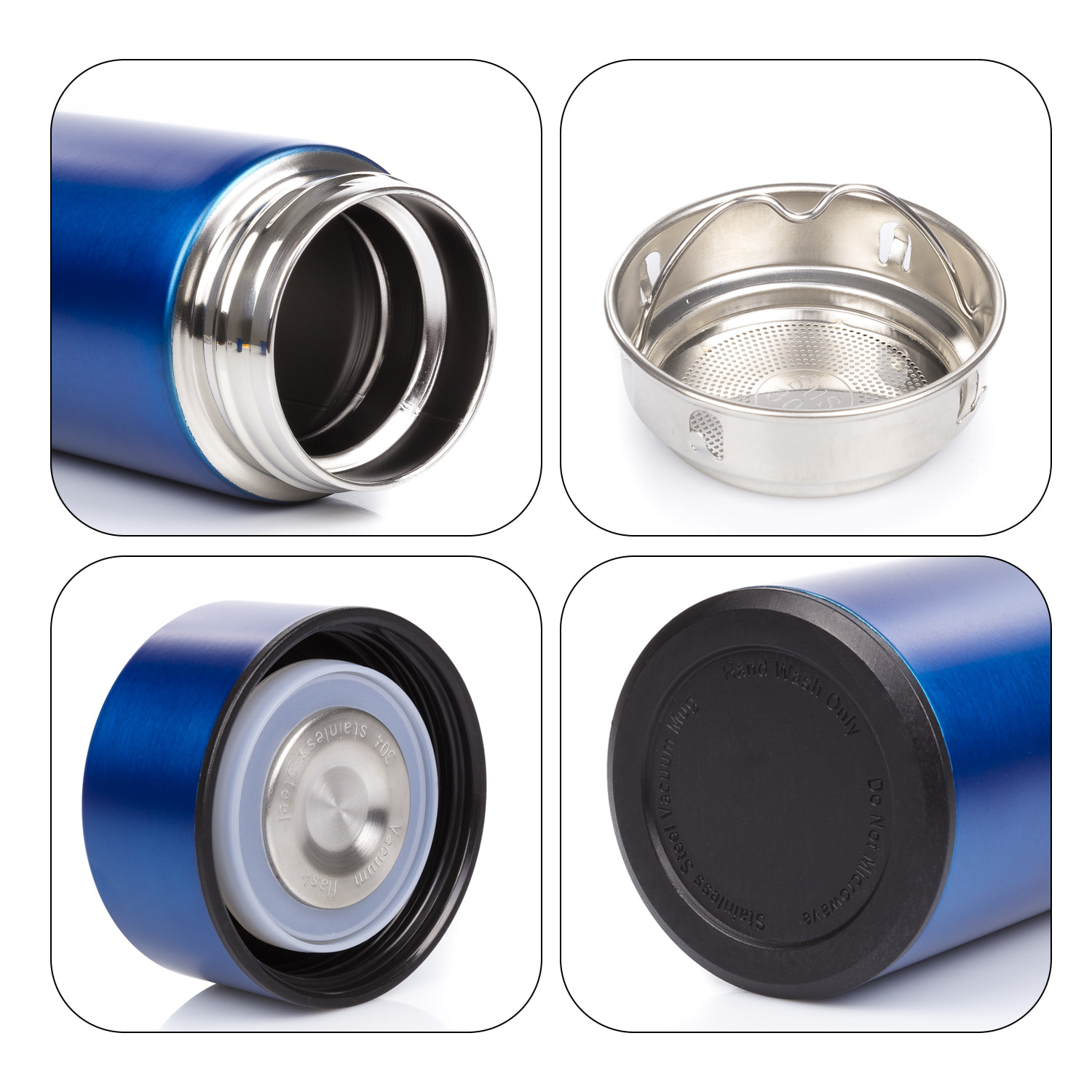 Termos sportivo da 500ml con indicatore di temperatura intelligente. Bottiglia d'acqua isolata sottovuoto, fino a 12 ore di mantenimento del calore.