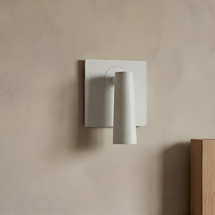 LEDS C4 Luz de lectura Gamma Mix&Match Square LED 3.5 Blanco cálido - 2700K ON-OFF Blanco 137lm