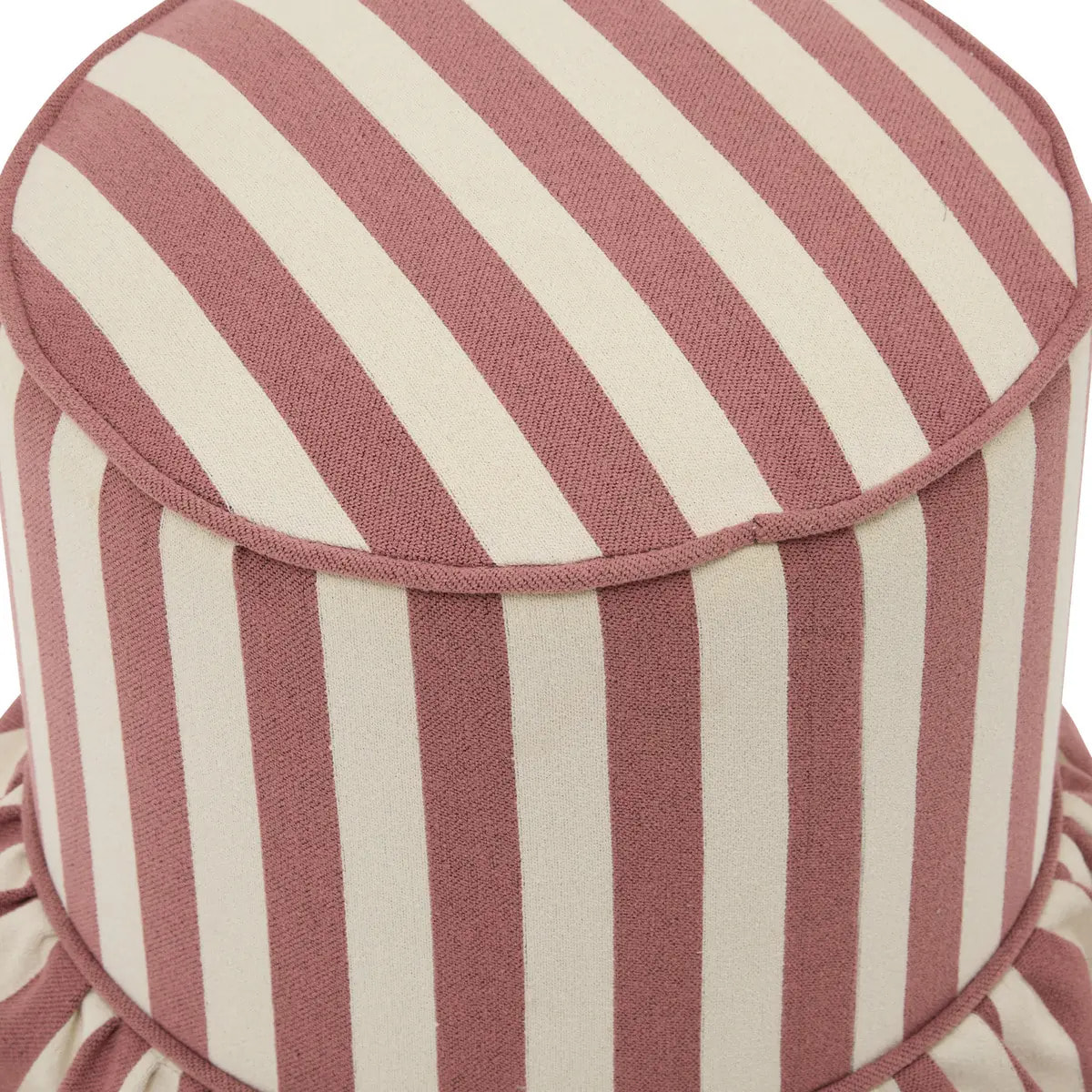 Pouf Fiora rond D.36cm rose