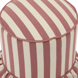 Pouf Fiora rond D.36cm rose