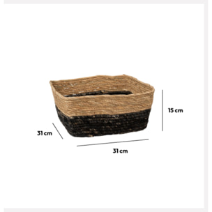 Panier paille 31x15 cm Noir Mix N' Modul