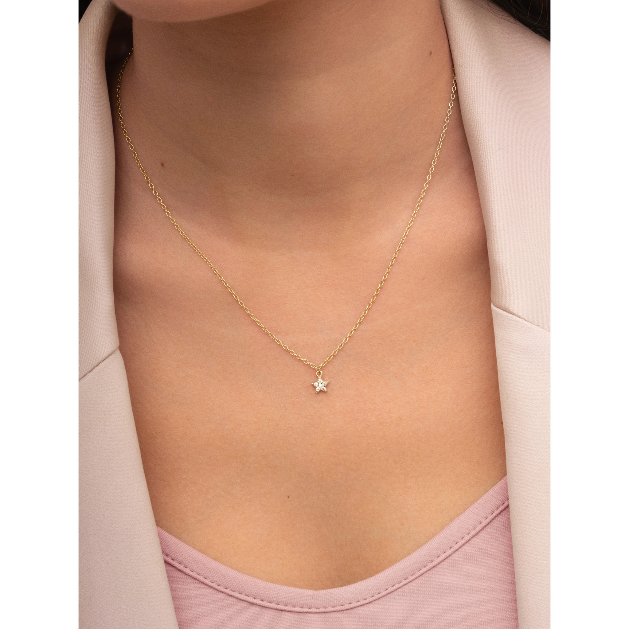 Collana Polaris Star Argento Placcato Oro