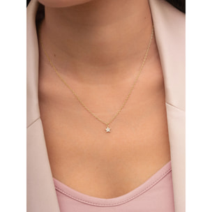 Collana Polaris Star Argento Placcato Oro