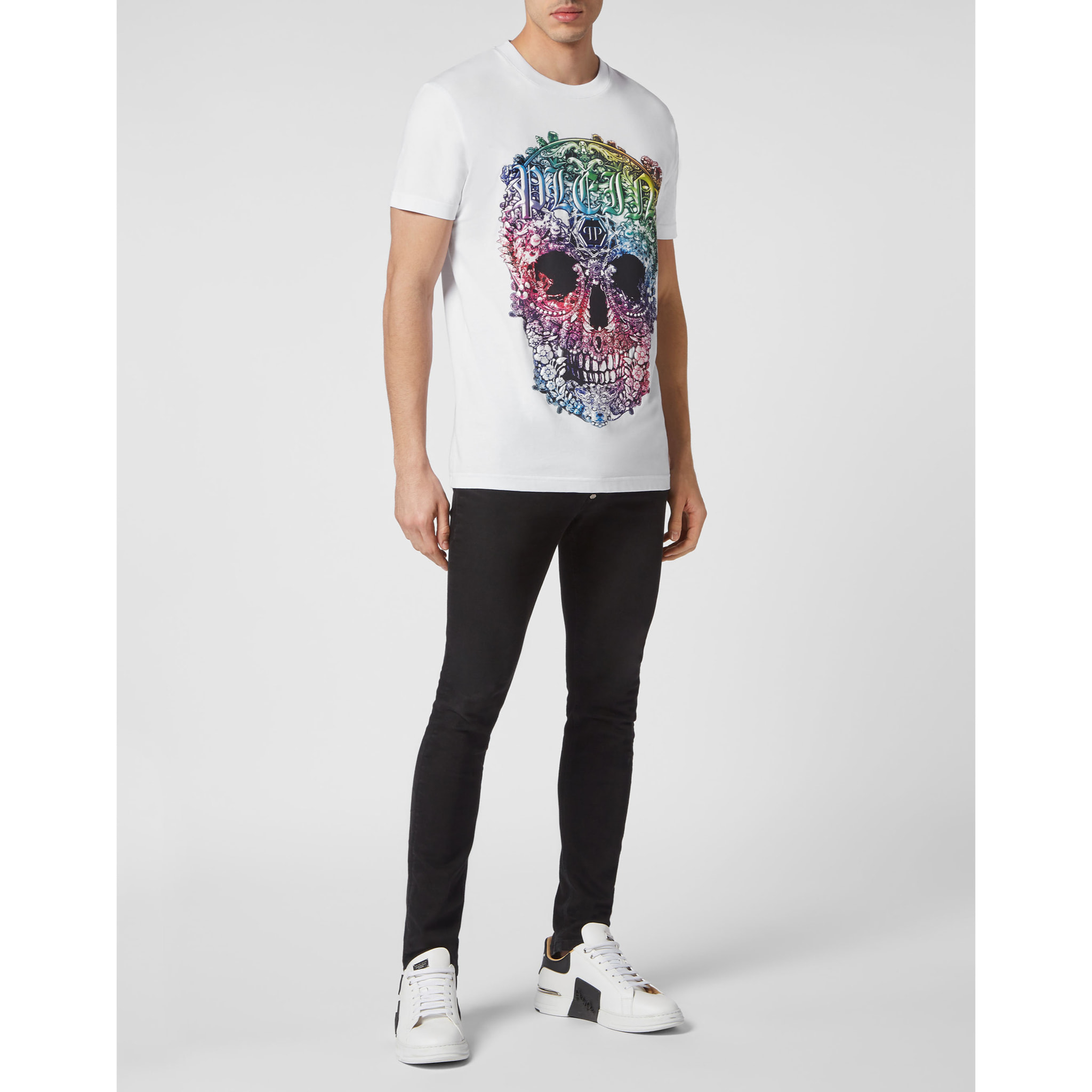 PHILIPP PLEIN Camiseta Cuello Redondo SKULL