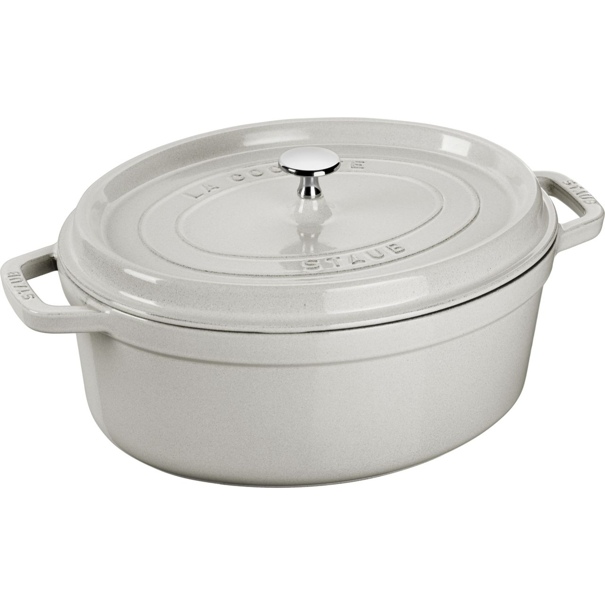 Cocotte ovale 33 cm Truffe blanche