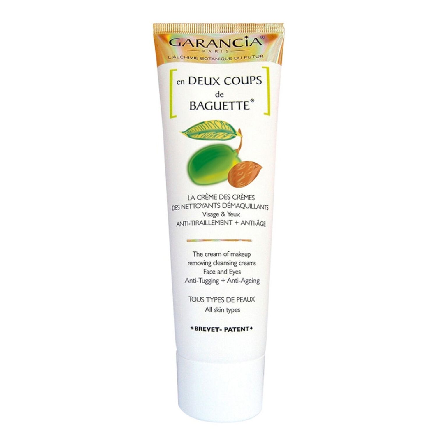 En Deux Coups de Baguette Amande - Démaquillant Crème, Anti-Âge & Anti-Tiraillement 120 g