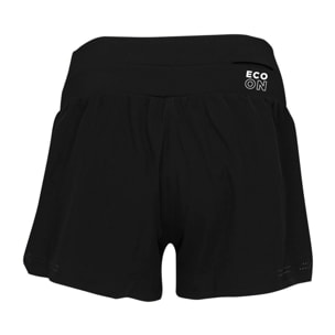 Shorts deportivos para mujer ECOON La Belledotrail - Negro